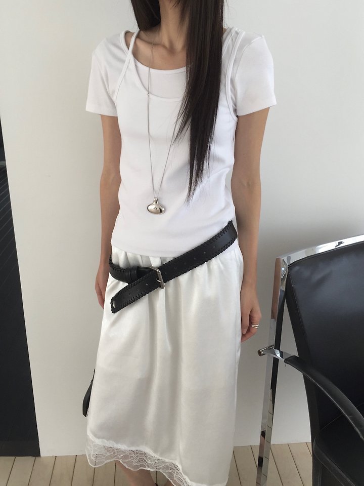 Jeiin - Korean Women Fashion - #momslook - With Set (Short Sleeve + Sleeveless) - 8