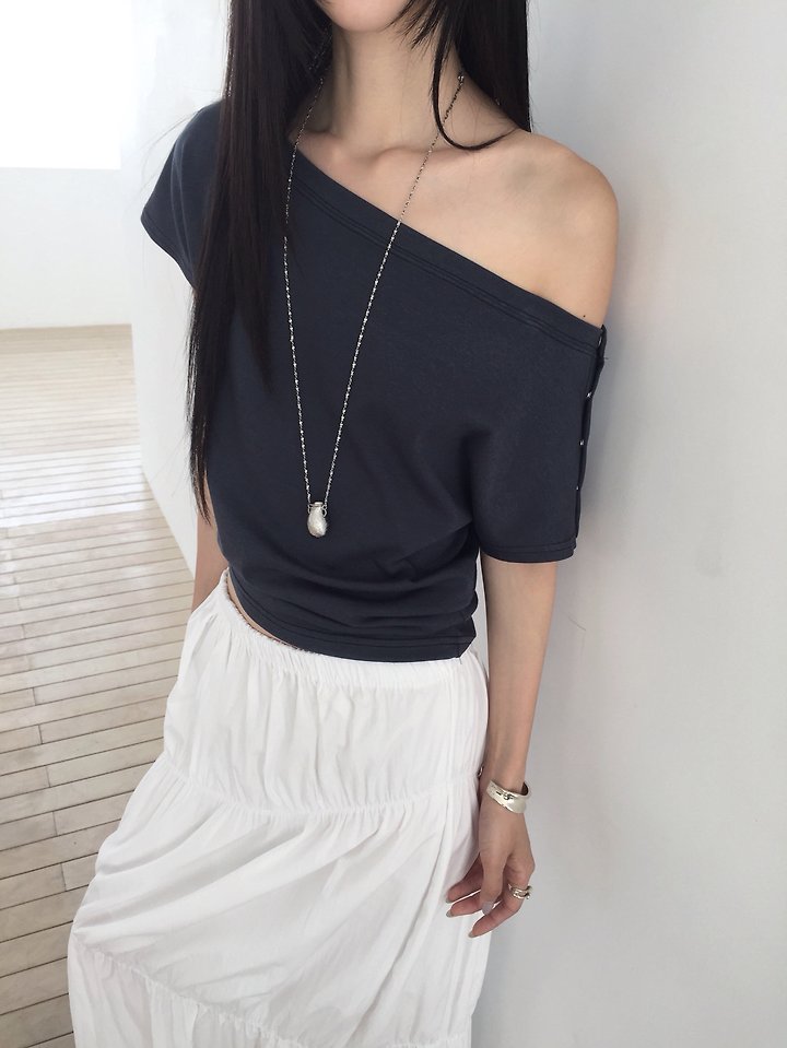 Jeiin - Korean Women Fashion - #momslook - Leto Tee - 6