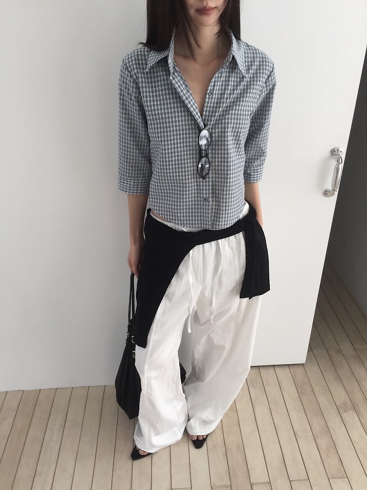 Jeiin - Korean Women Fashion - #romanticstyle - Plan Shirt - 10