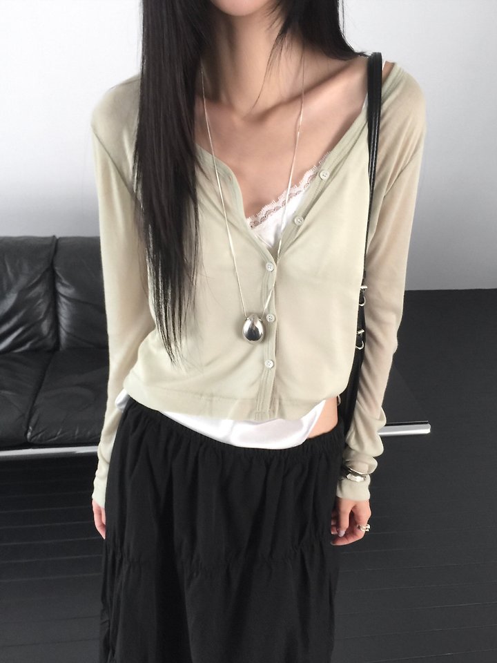 Jeiin - Korean Women Fashion - #shopsmall - Rain Cardigan - 5