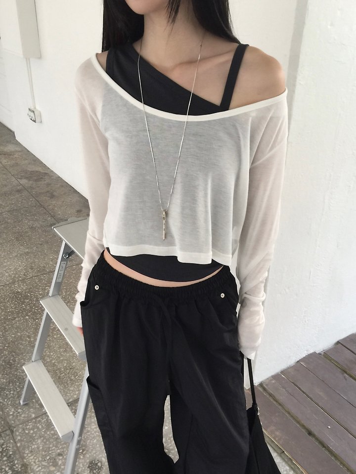 Jeiin - Korean Women Fashion - #womensfashion - Line Sleeveless Top - 12