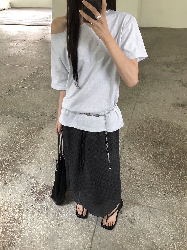 Jeiin - Korean Women Fashion - #momslook - Cut Tee - 4