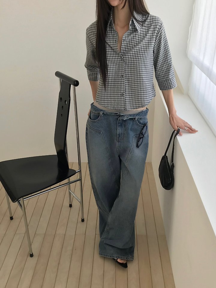 Jeiin - Korean Women Fashion - #womensfashion - Plan Shirt - 5