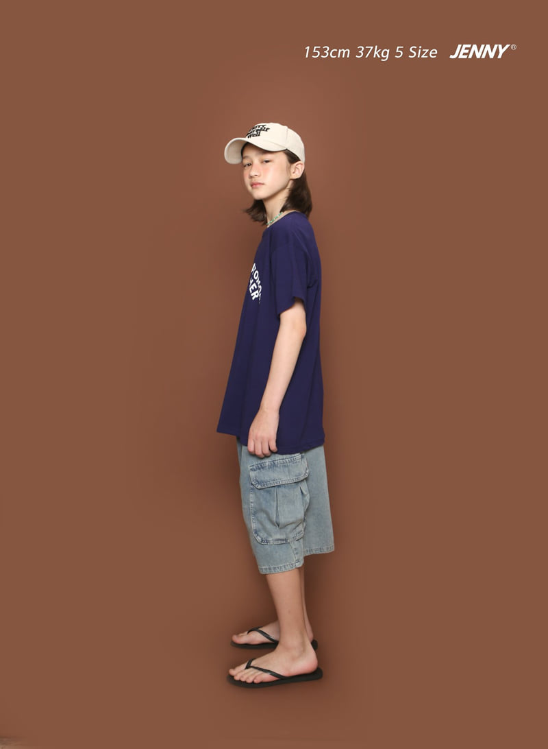 Jenny Basic - Korean Children Fashion - #Kfashion4kids - 2606 Soft Cargo Denim Pants - 7