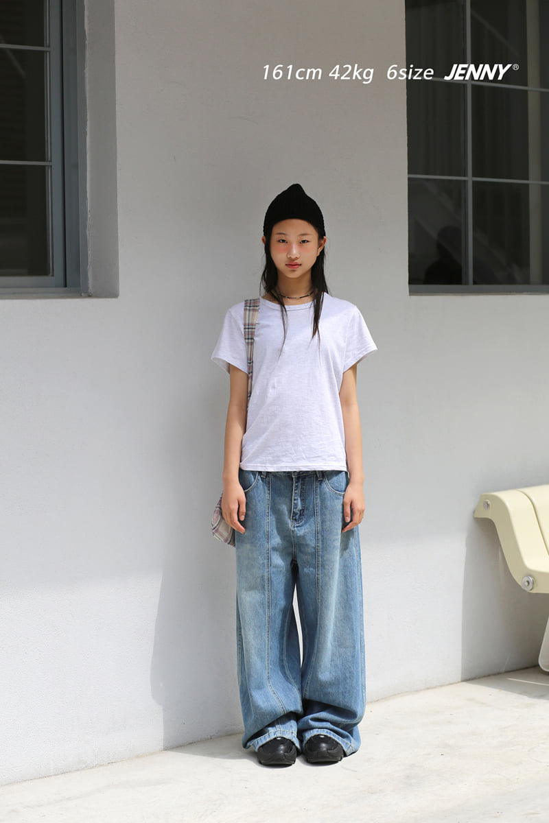 Jenny Basic - Korean Children Fashion - #childofig - 2607 Long Denim Pants - 2