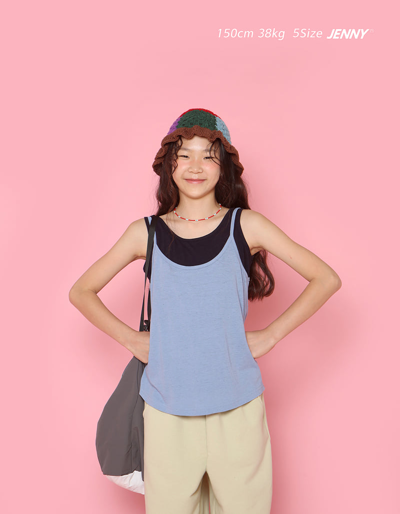 Jenny Basic - Korean Children Fashion - #childofig - Smile Sleeveless Tee - 8