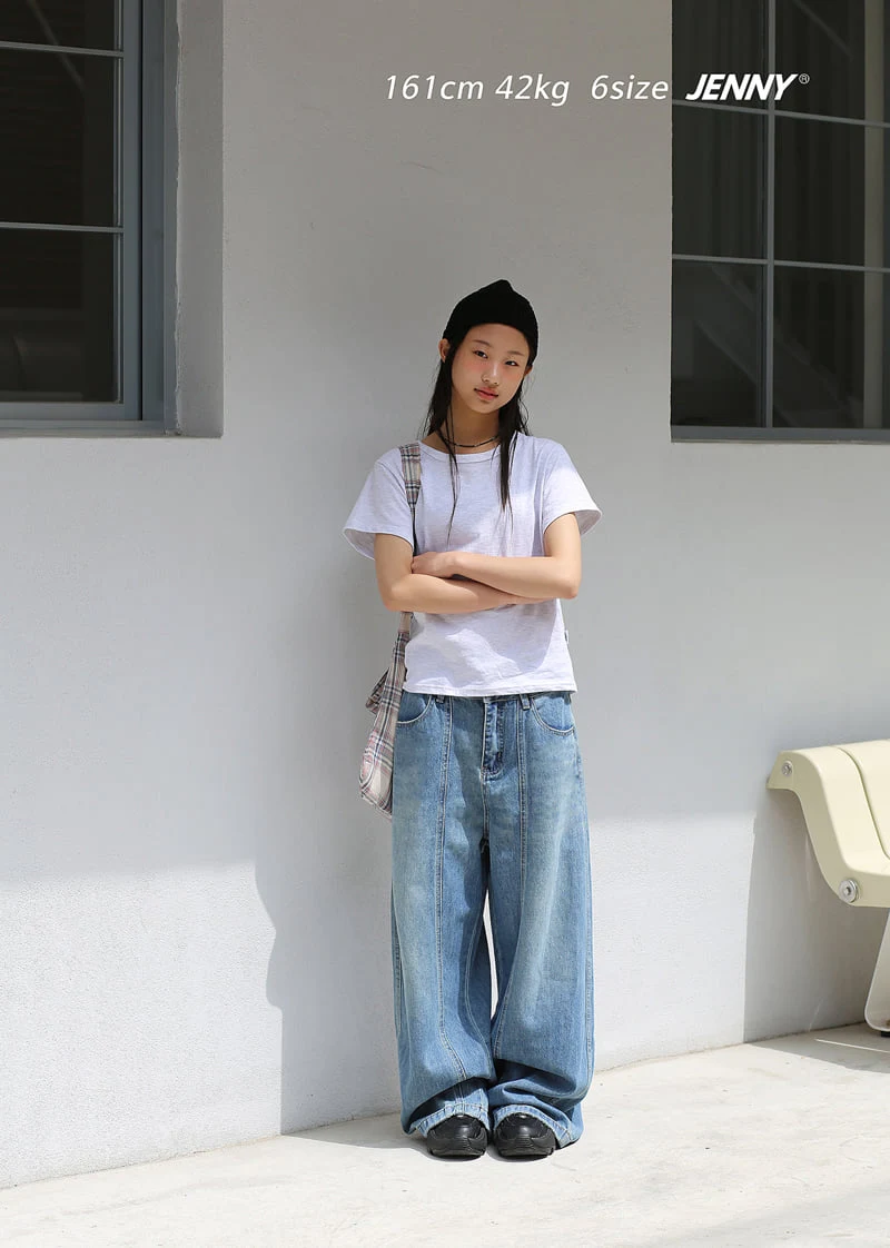 Jenny Basic - Korean Children Fashion - #childrensboutique - 2607 Long Denim Pants - 3