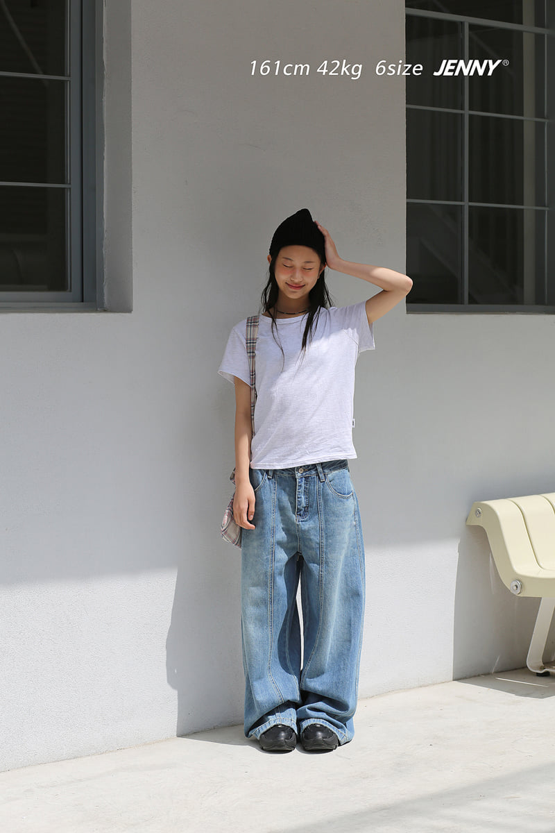 Jenny Basic - Korean Children Fashion - #childrensboutique - 2607 Long Denim Pants - 4