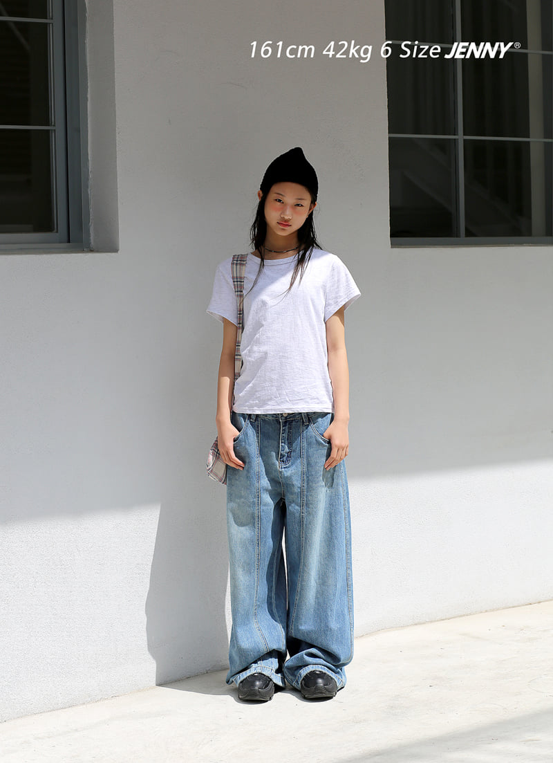 Jenny Basic - Korean Children Fashion - #fashionkids - 2607 Long Denim Pants - 6