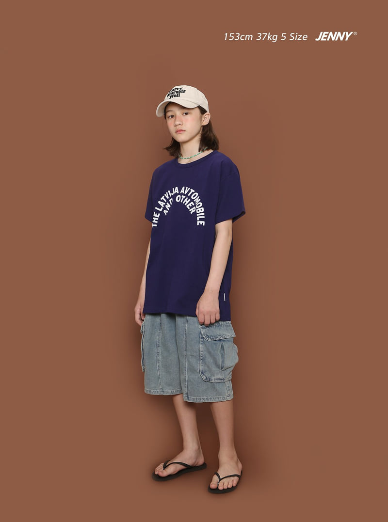 Jenny Basic - Korean Children Fashion - #littlefashionista - 2606 Soft Cargo Denim Pants - 8