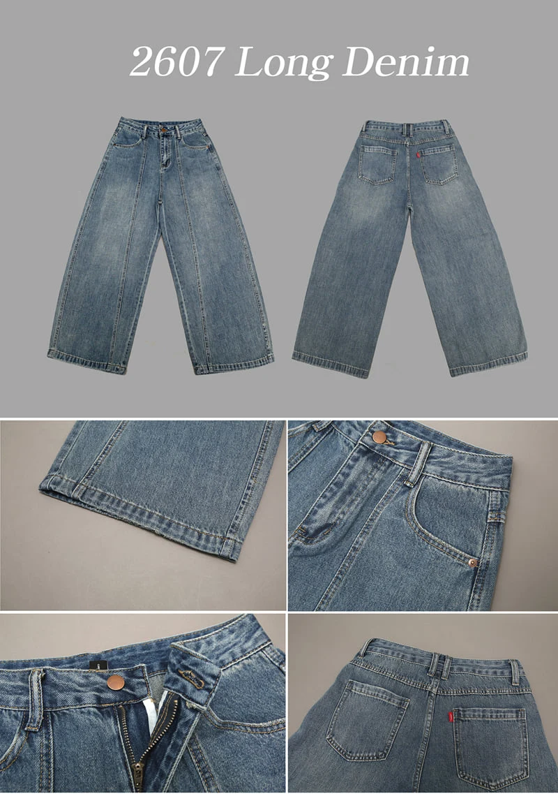 Jenny Basic - Korean Children Fashion - #littlefashionista - 2607 Long Denim Pants - 11