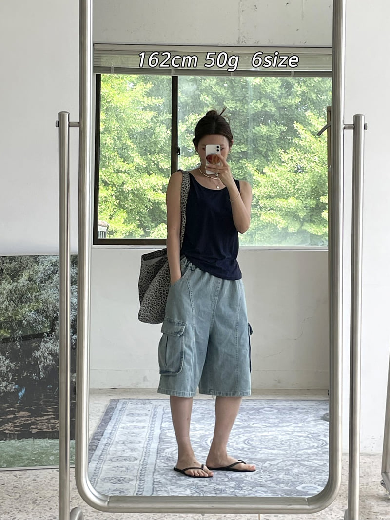 Jenny Basic - Korean Children Fashion - #magicofchildhood - 2606 Soft Cargo Denim Pants - 9