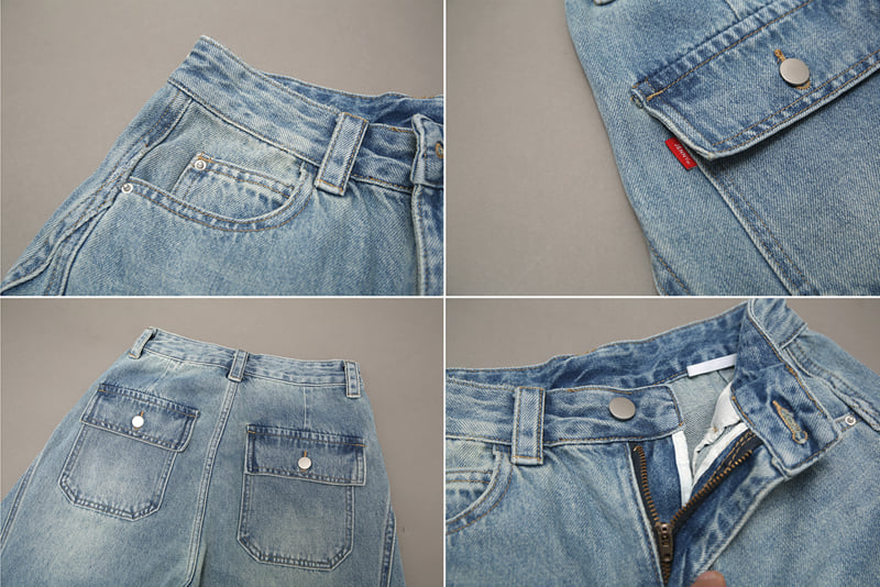 Jenny Basic - Korean Children Fashion - #prettylittlegirls - 2605 Mind Denim Pants - 10