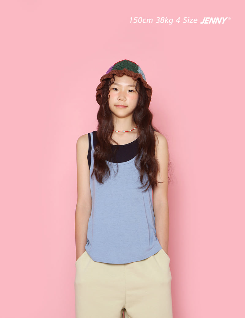 Jenny Basic - Korean Children Fashion - #minifashionista - Smile Sleeveless Tee - 4