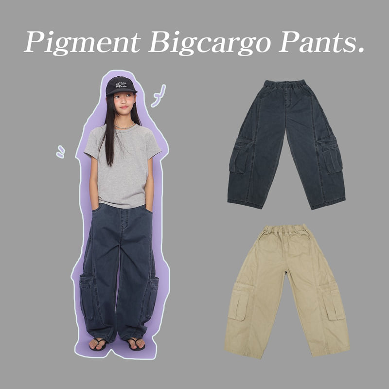 Jenny Basic - Korean Children Fashion - #todddlerfashion - Pigment Big Cargo Pants