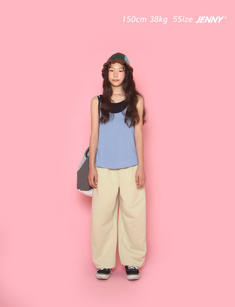 Jenny Basic - Korean Children Fashion - #toddlerclothing - Smile Sleeveless Tee - 6