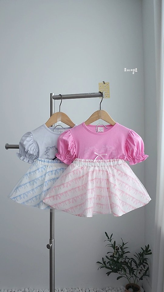 Joy ello - Korean Children Fashion - #childofig - Ribbon Puff Tee
