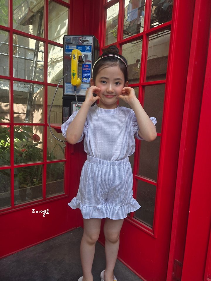 Joy ello - Korean Children Fashion - #childrensboutique - Check Frill Set - 6