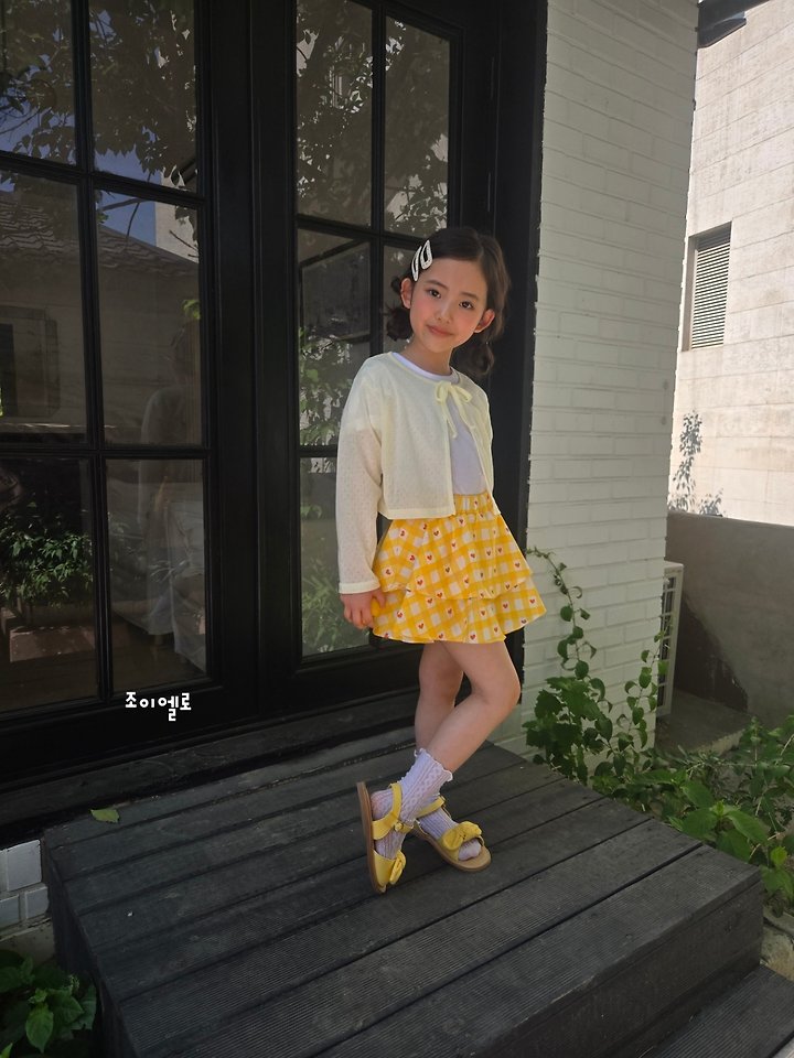 Joy ello - Korean Children Fashion - #childrensboutique - Check Heart Leggings Skirt - 5