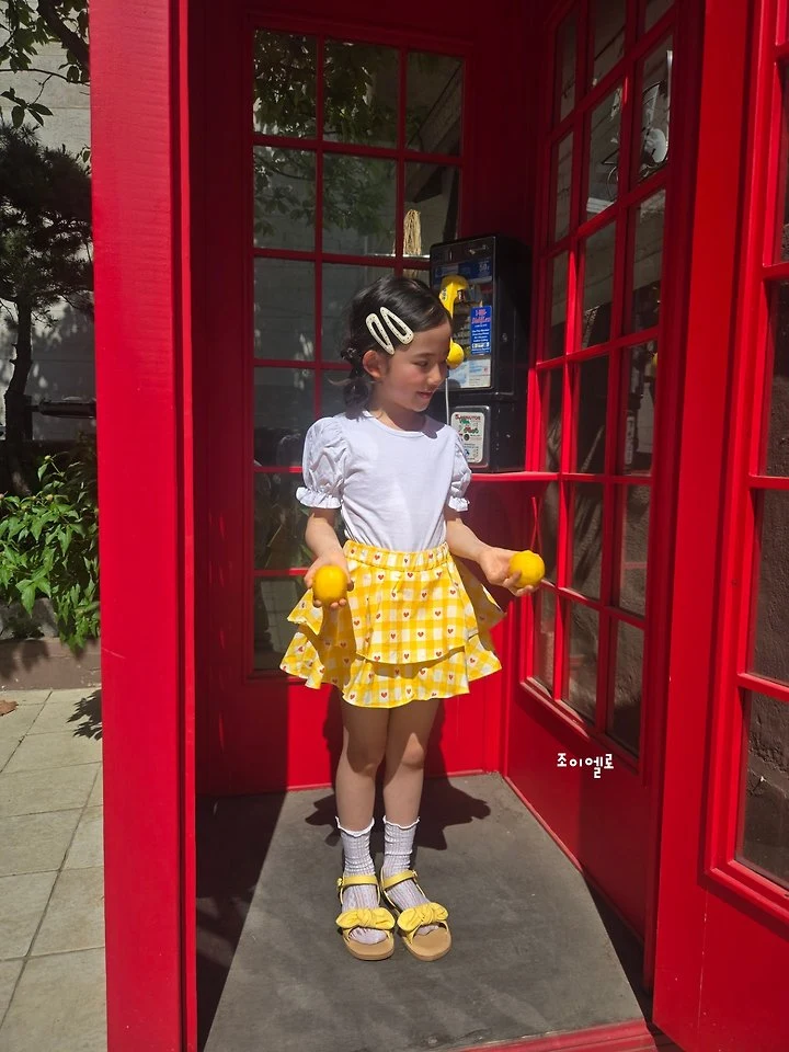 Joy ello - Korean Children Fashion - #designkidswear - Check Heart Leggings Skirt - 6
