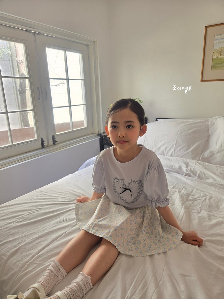 Joy ello - Korean Children Fashion - #childrensboutique - Ribbon Puff Tee - 4