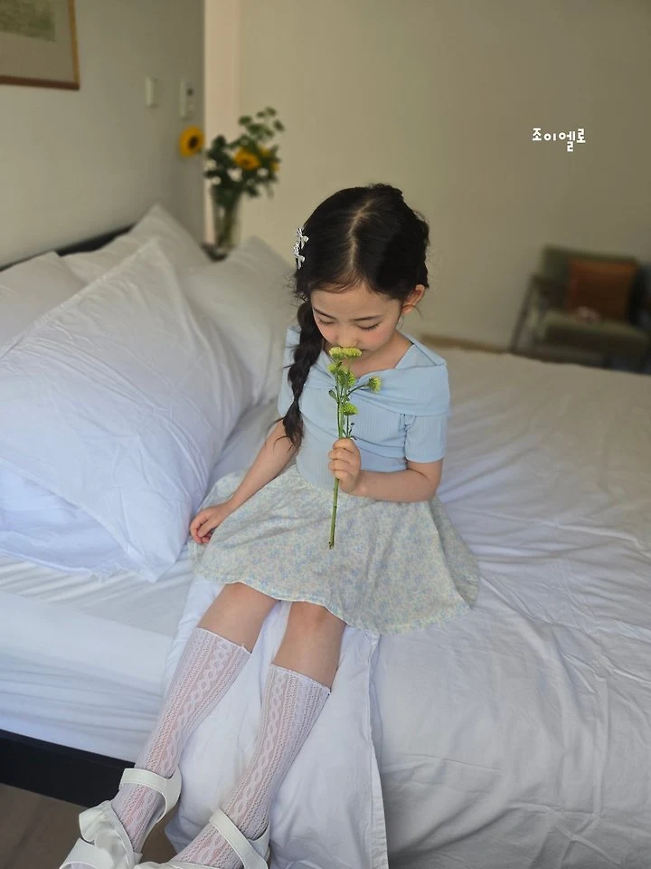 Joy ello - Korean Children Fashion - #designkidswear - Ribbon Shoulder Tee - 3