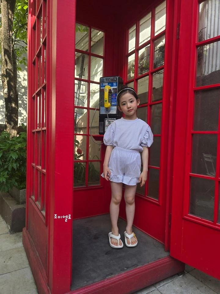 Joy ello - Korean Children Fashion - #discoveringself - Check Frill Set - 8