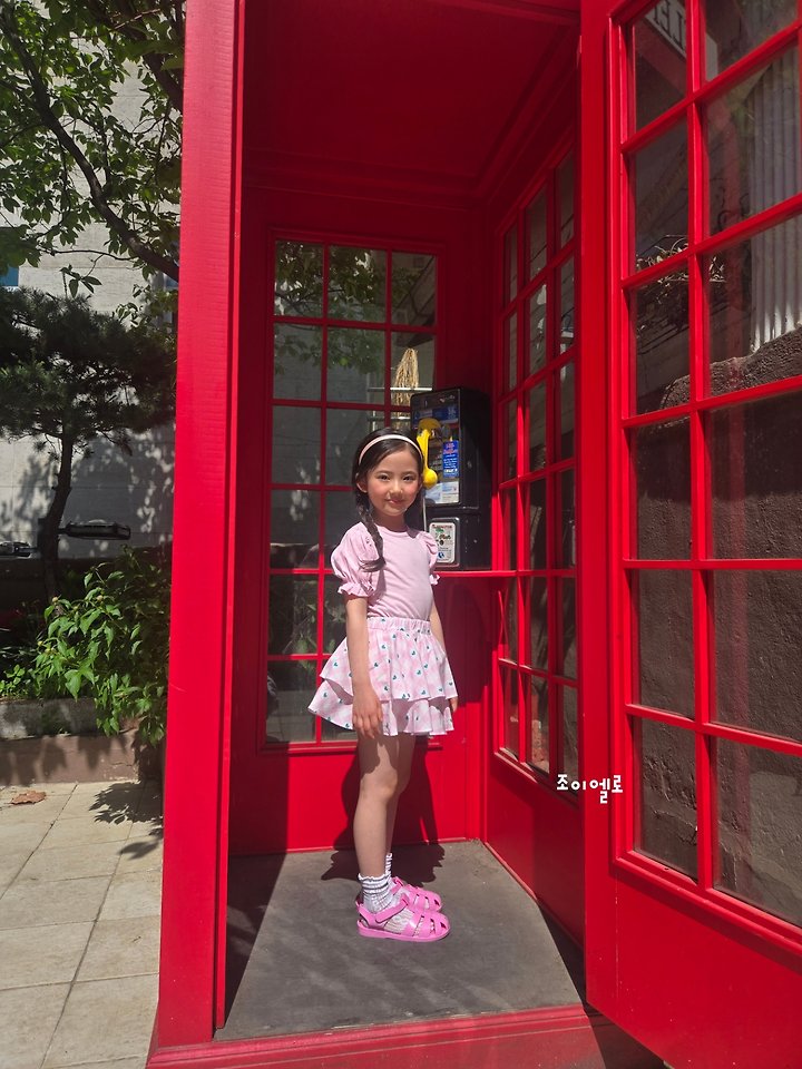 Joy ello - Korean Children Fashion - #discoveringself - Check Heart Leggings Skirt - 7