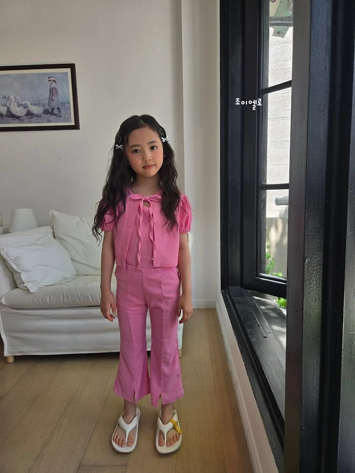 Joy ello - Korean Children Fashion - #fashionkids - Bootcut Set (set of 3) - 9