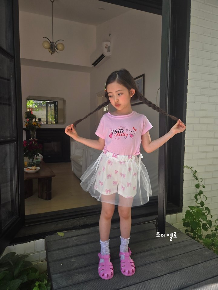 Joy ello - Korean Children Fashion - #fashionkids - Ribbon Sha Pants - 3