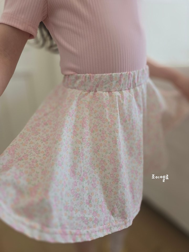 Joy ello - Korean Children Fashion - #fashionkids - Flower Leggings Skirt