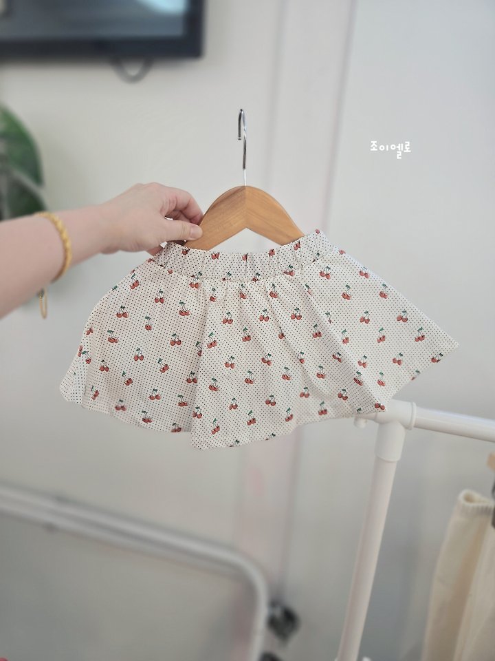 Joy ello - Korean Children Fashion - #kidsshorts - Cherry Leggings Skirt - 7