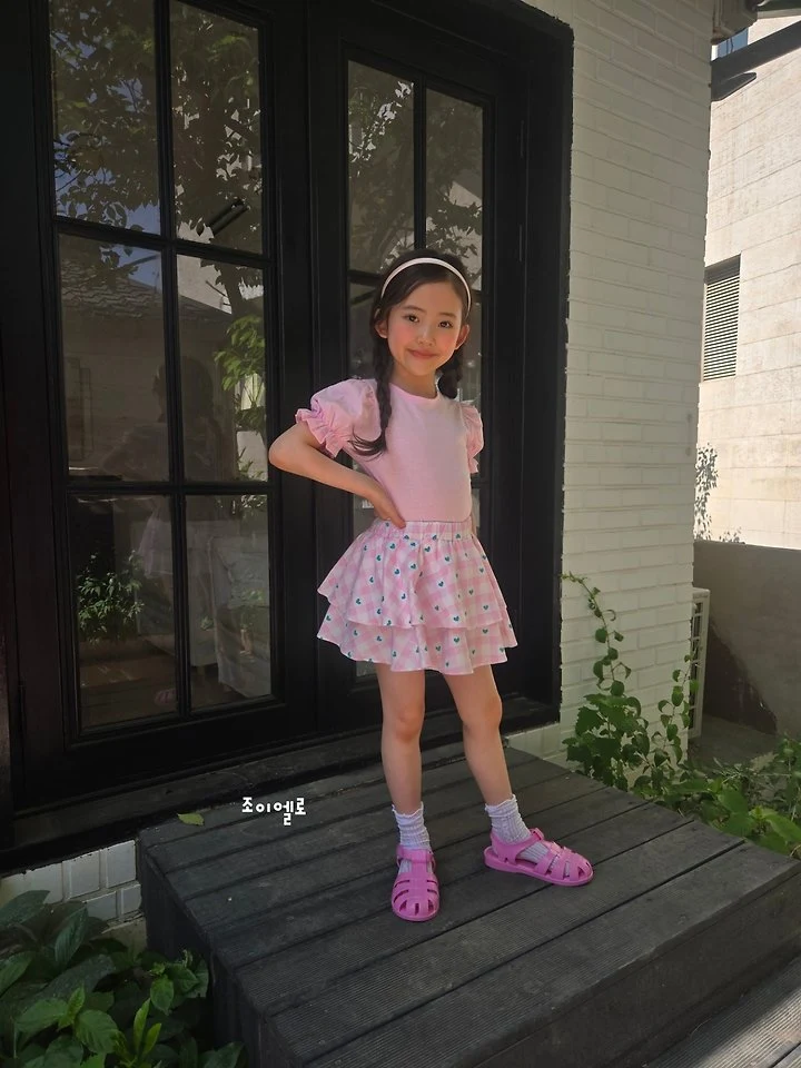 Joy ello - Korean Children Fashion - #kidsshorts - X Puff Tee - 3