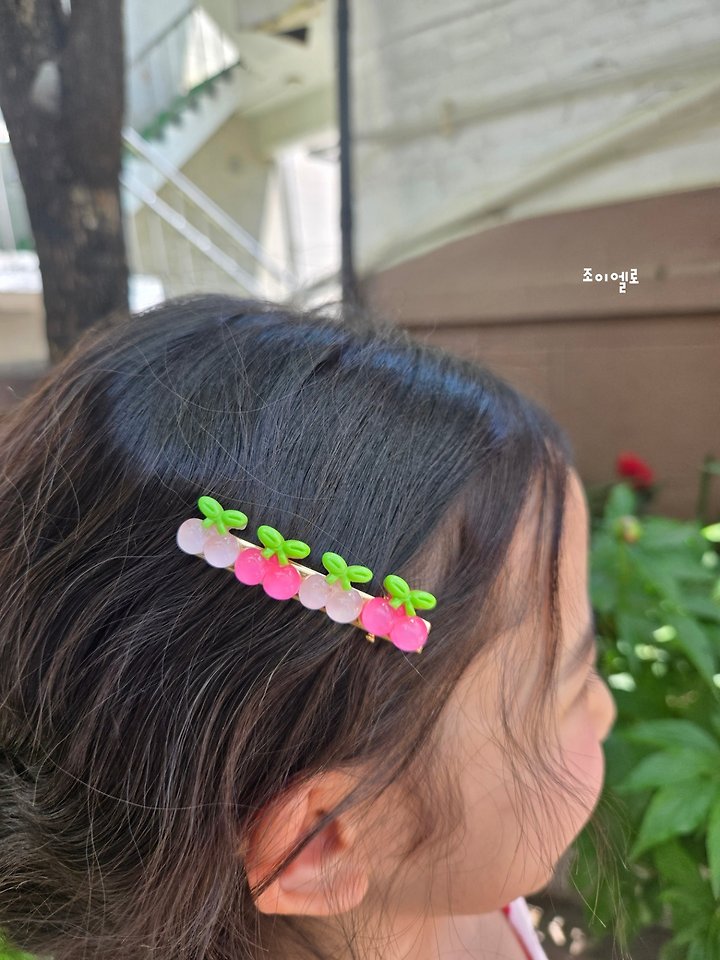 Joy ello - Korean Children Fashion - #kidsshorts - Cherry Hair Clip - 10