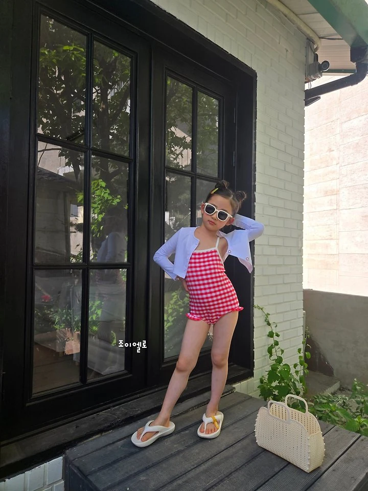 Joy ello - Korean Children Fashion - #kidsshorts - Cardigan Swimsuit - 5