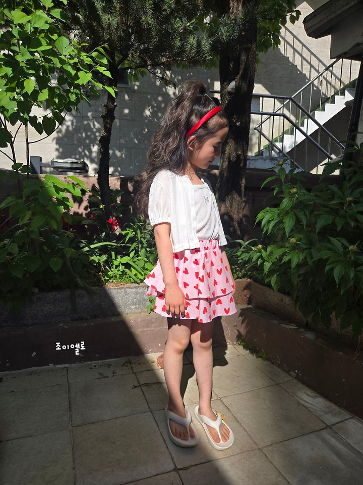 Joy ello - Korean Children Fashion - #fashionkids - Heart Cancan Leggings Skirt - 4