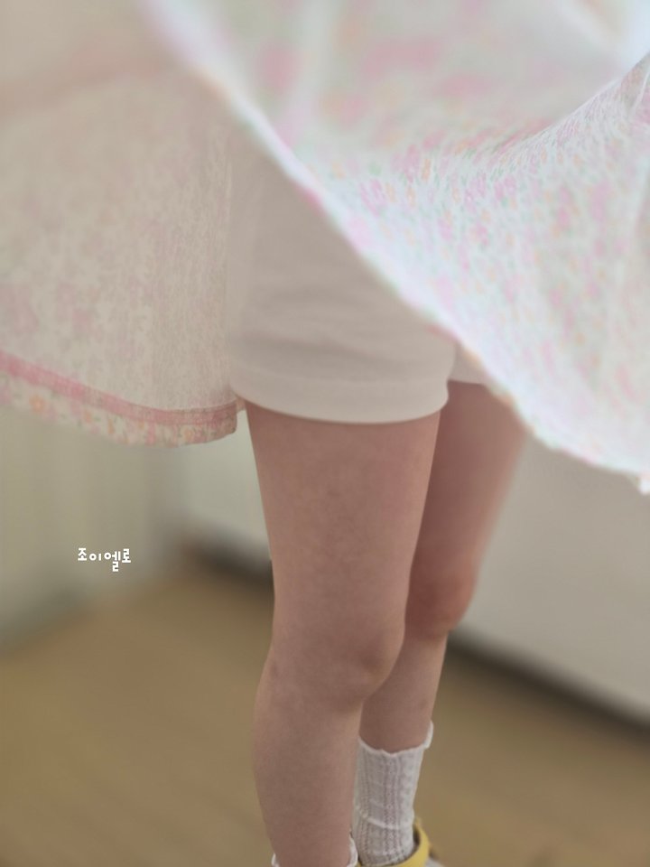 Joy ello - Korean Children Fashion - #kidsshorts - Flower Leggings Skirt - 2