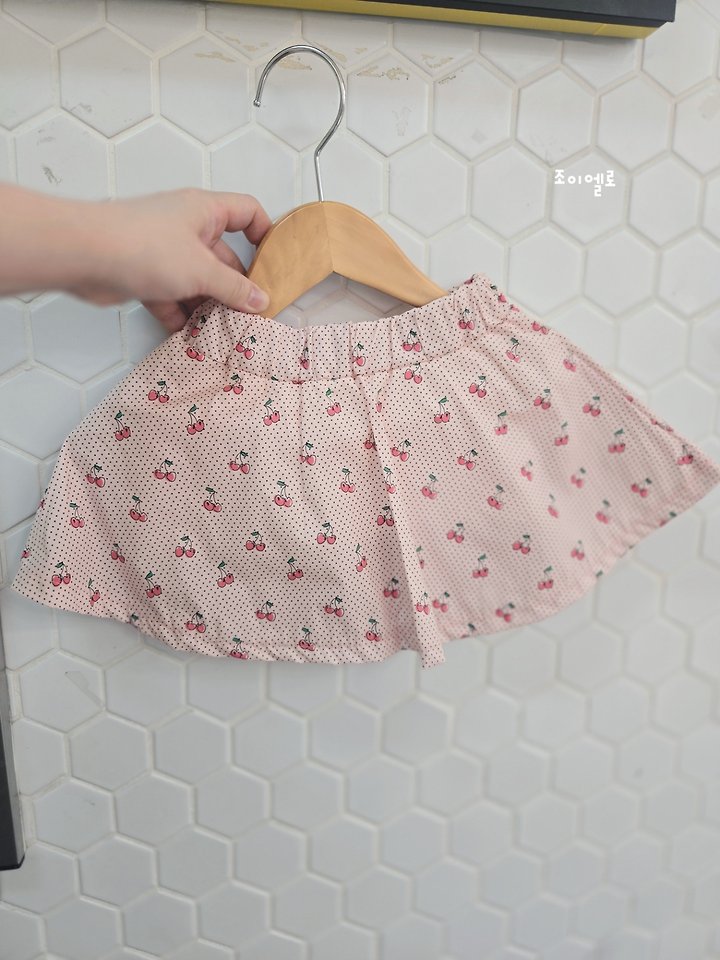 Joy ello - Korean Children Fashion - #kidsstore - Cherry Leggings Skirt - 8
