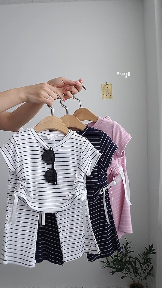 Joy ello - Korean Children Fashion - #kidsstore - Stripe String Set