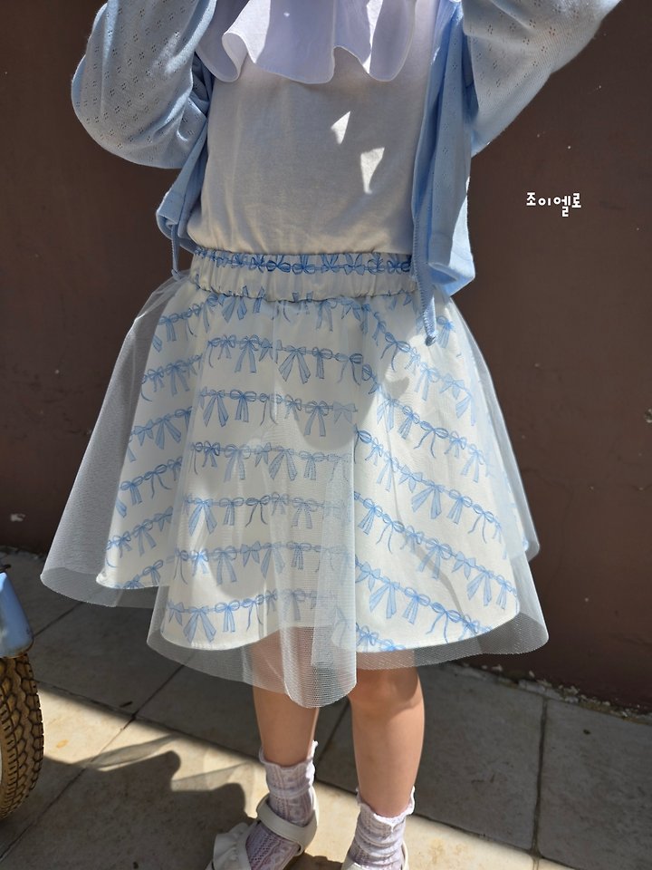 Joy ello - Korean Children Fashion - #littlefashionista - Ribbon Lace Leggings Skirt