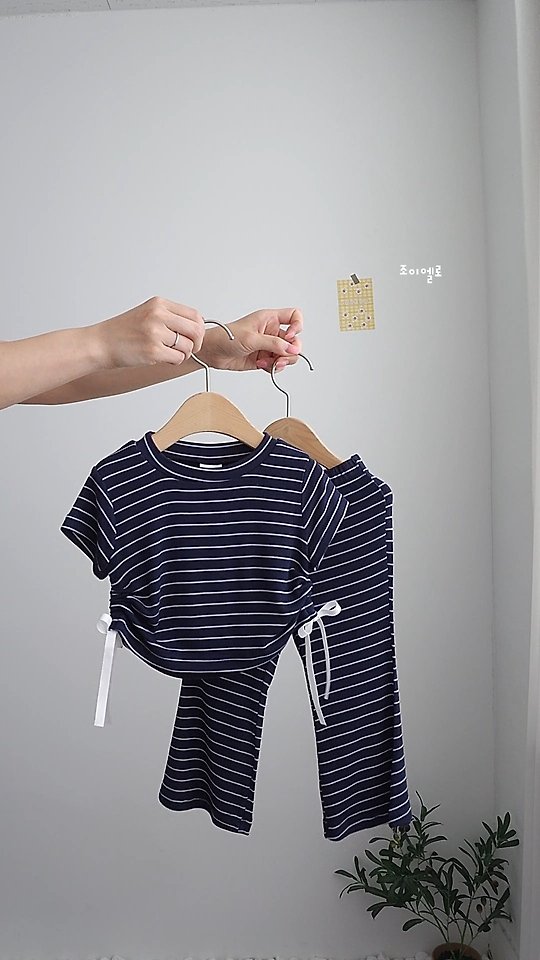 Joy ello - Korean Children Fashion - #Kfashion4kids - Stripe String Set - 4