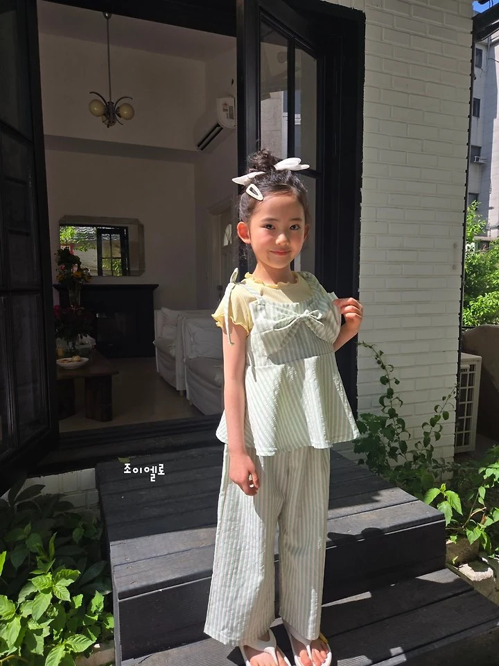 Joy ello - Korean Children Fashion - #minifashionista - Thin Rib Tee - 2