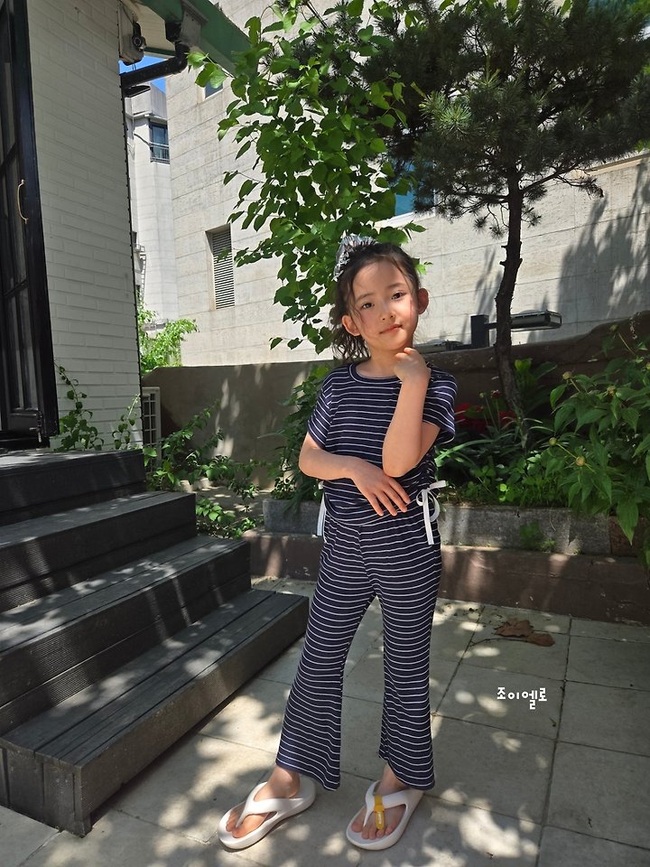 Joy ello - Korean Children Fashion - #prettylittlegirls - Stripe String Set - 7