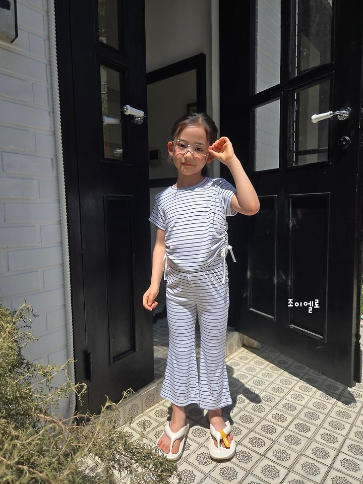 Joy ello - Korean Children Fashion - #todddlerfashion - Stripe String Set - 8