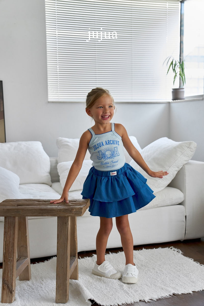 Jujua - Korean Baby Fashion - #onlinebabyshop - Archive Sleeveless Tee - 4