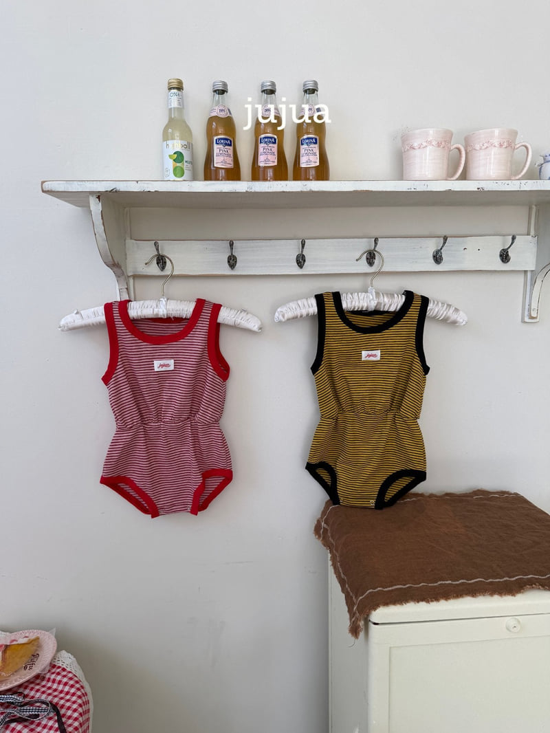 Jujua - Korean Baby Fashion - #babyboutiqueclothing - Stripe Suit - 5