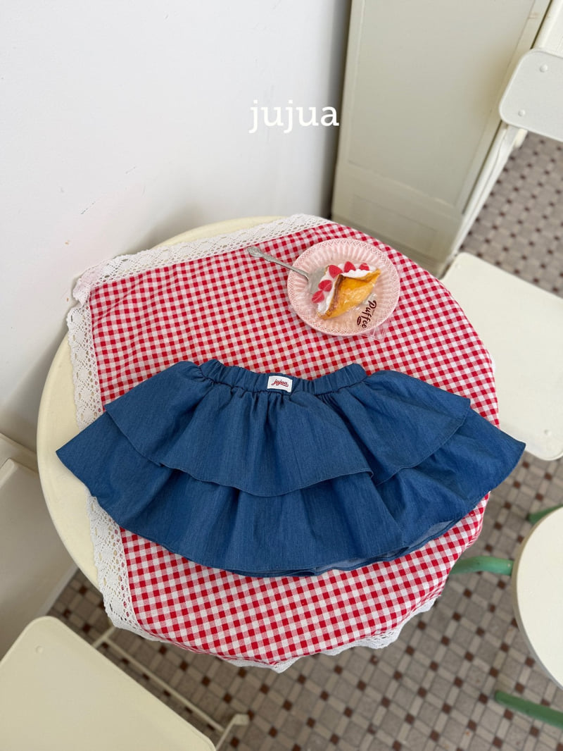 Jujua - Korean Baby Fashion - #babyclothing - Denim Tiered Skirt
