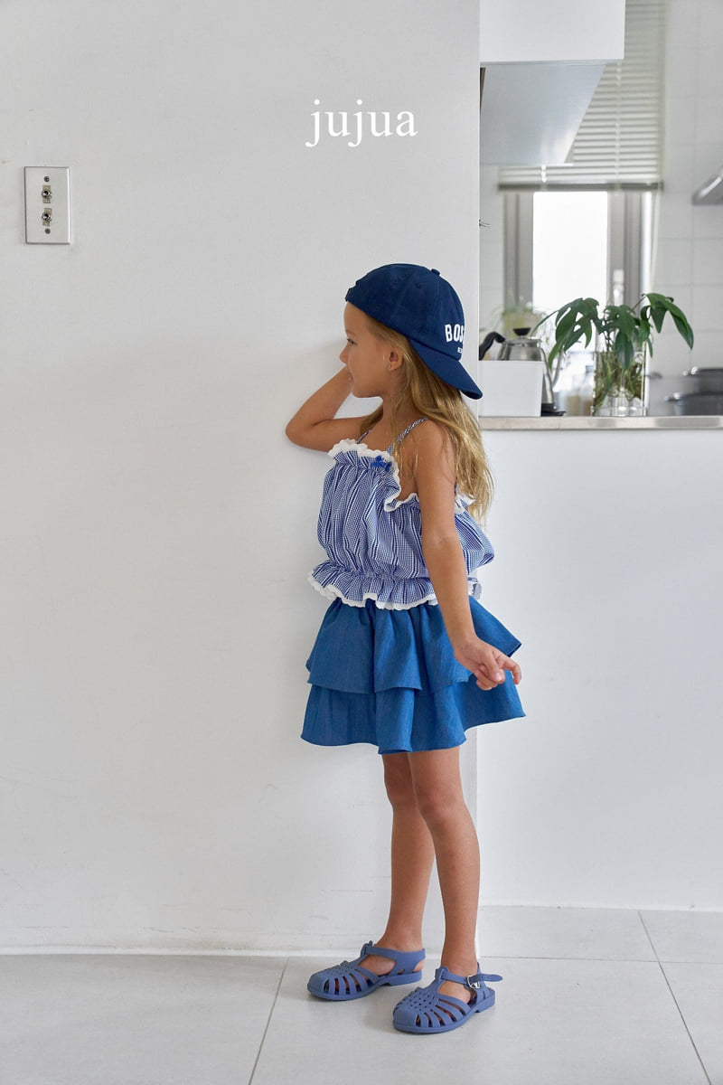 Jujua - Korean Baby Fashion - #babyfashion - Denim Tiered Skirt - 2