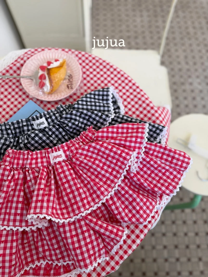 Jujua - Korean Baby Fashion - #babygirlfashion - Check Skort