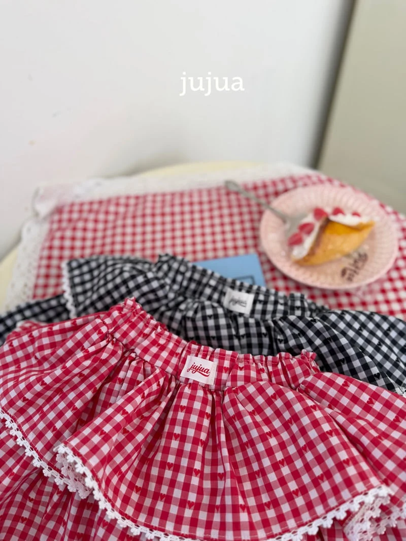 Jujua - Korean Baby Fashion - #babylifestyle - Check Skort - 2